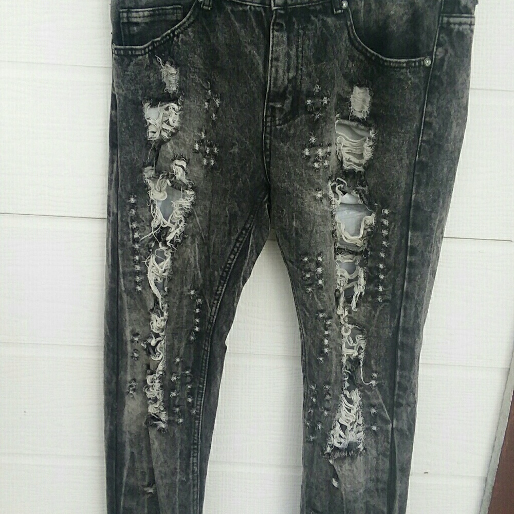 Trillnation mens distressed jeans 34 x 32